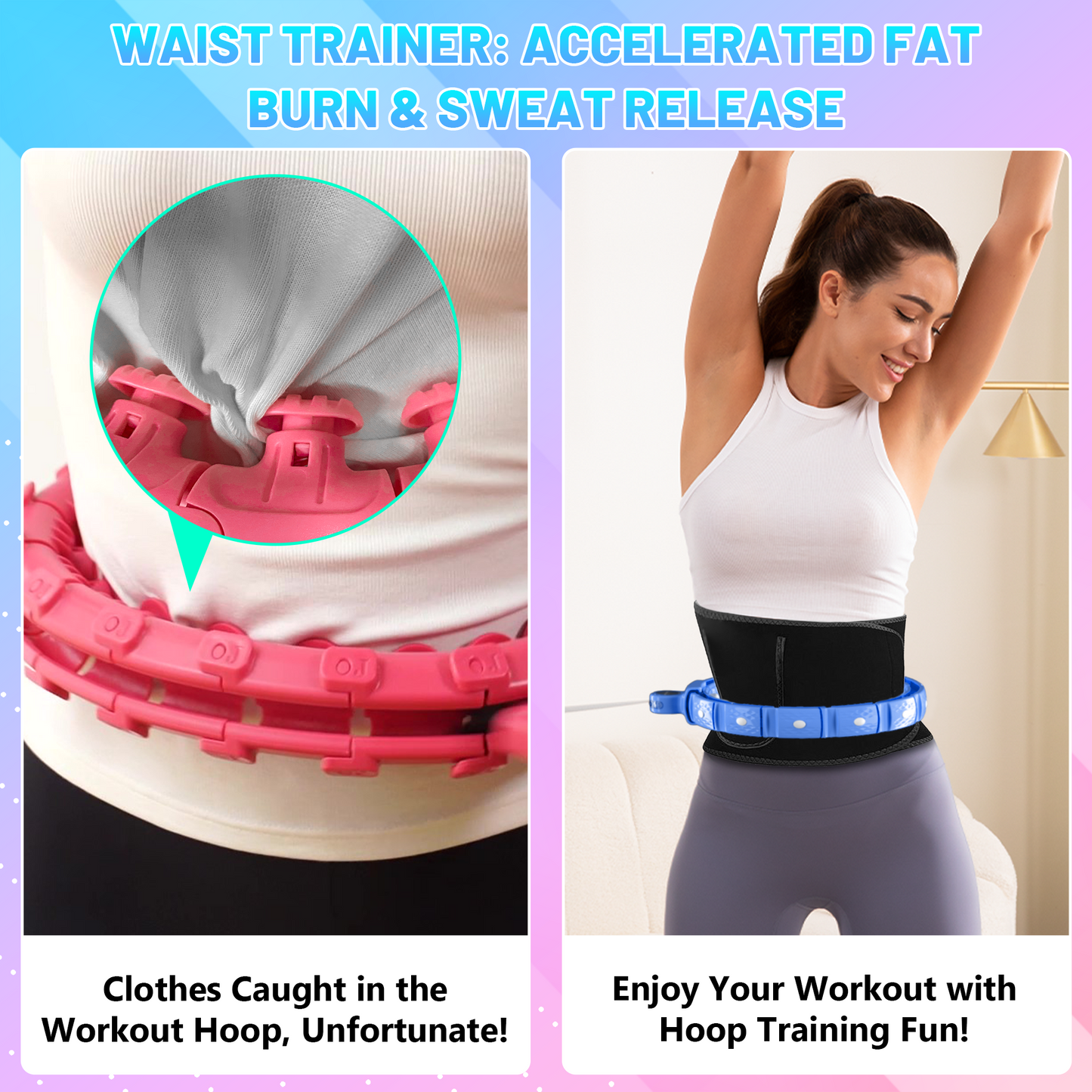 Sonkoloro Smart Hoop Upgrade Smart Weighted Fit Hoop for Adults Weight Loss