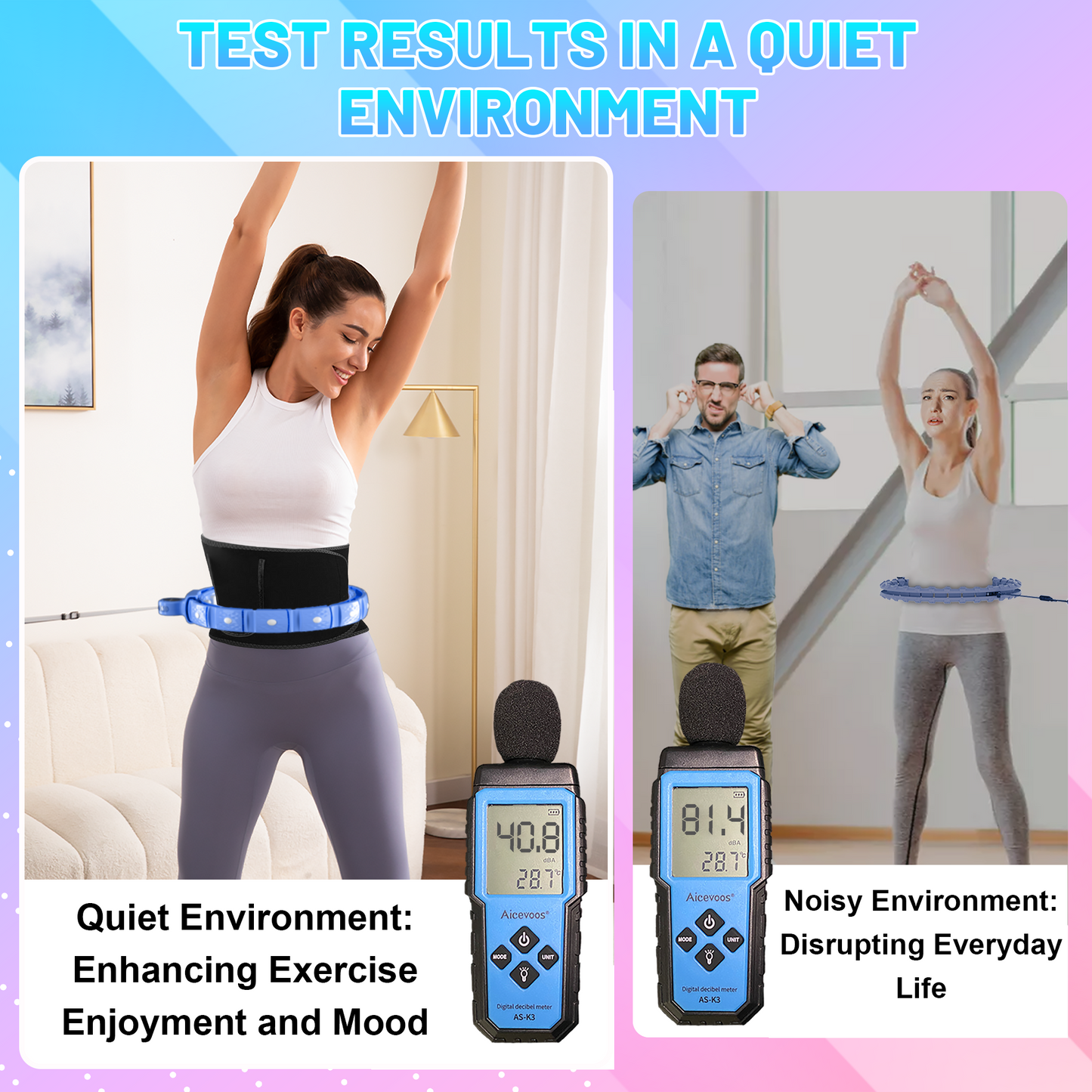 Sonkoloro Smart Hoop Upgrade Smart Weighted Fit Hoop for Adults Weight Loss