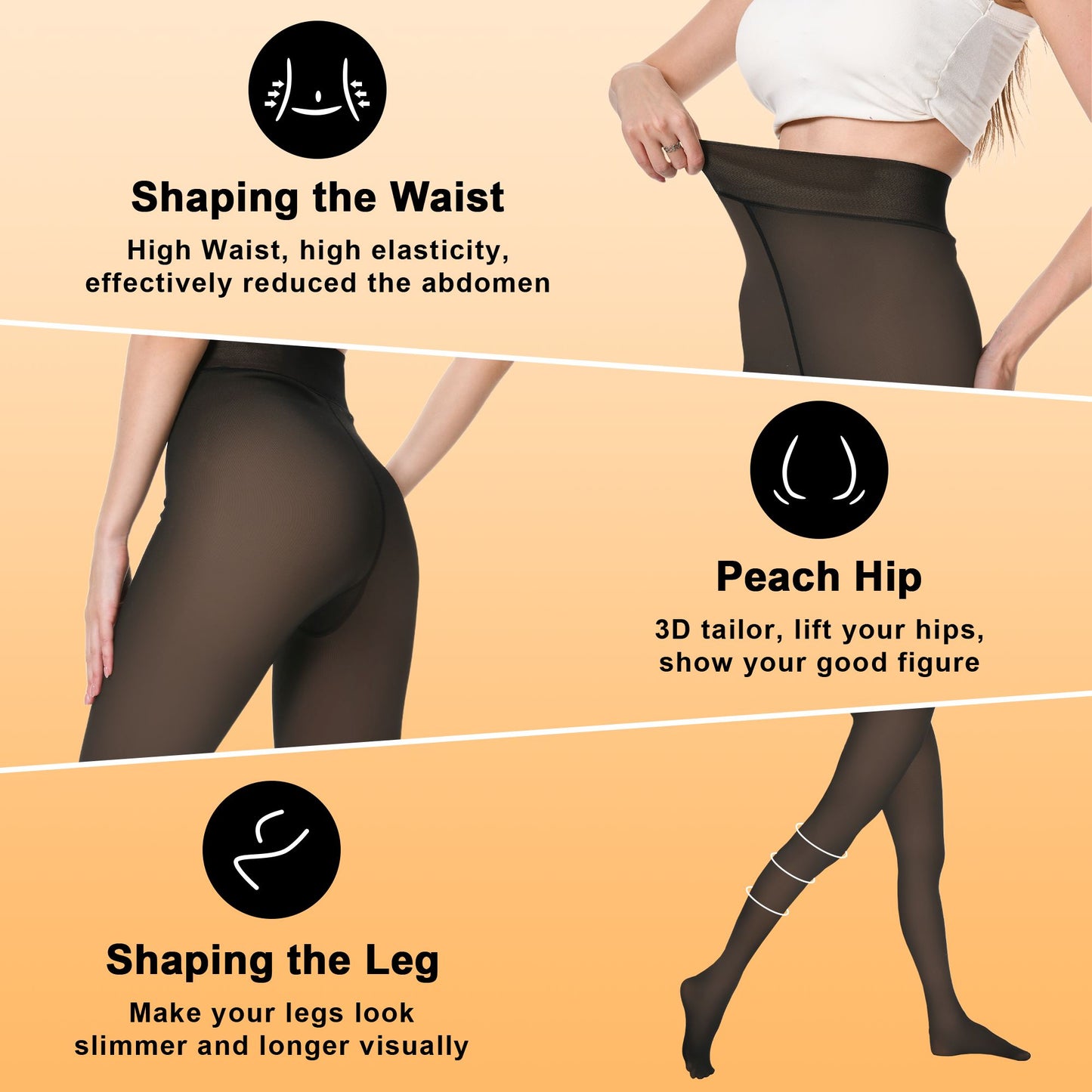 Awant Fleece Lined Tights Sheer Tights for Women LazyRosy