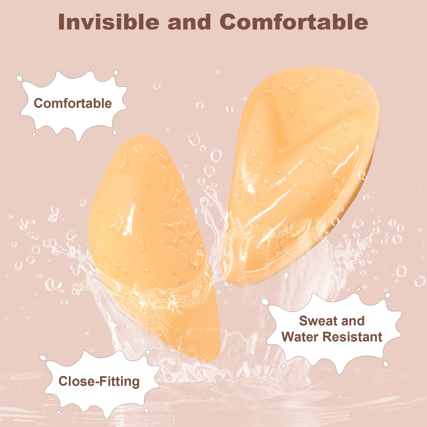 Awant Strapless Sticky Bra Invisible Sticky Boobs Silicone-Triangles LazyRosy