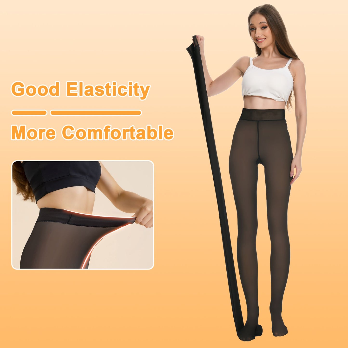 Awant Fleece Lined Tights Sheer Tights for Women LazyRosy