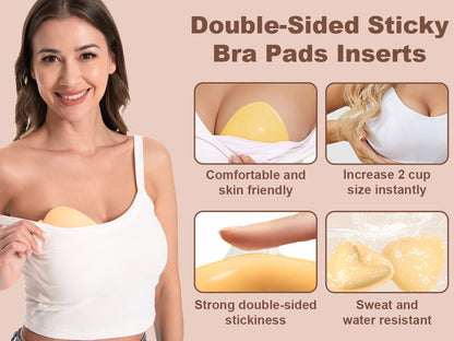 Awant Strapless Sticky Bra Invisible Sticky Boobs Silicone-Triangles LazyRosy 