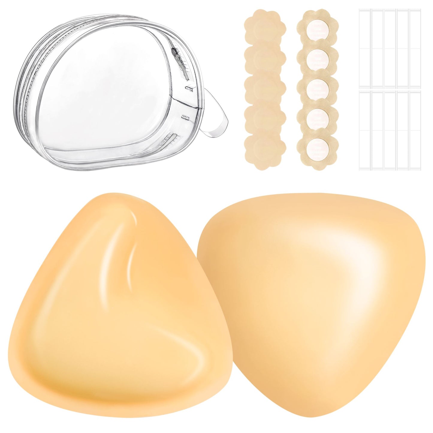 Awant Strapless Sticky Bra Invisible Sticky Boobs Silicone-Triangles LazyRosy 