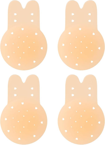 Awant Sticky Nipple Covers for Women Ultra-Rabbit Ear 2Pair