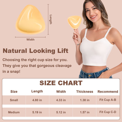 Awant Strapless Sticky Bra Invisible Sticky Boobs Silicone-Triangles LazyRosy 